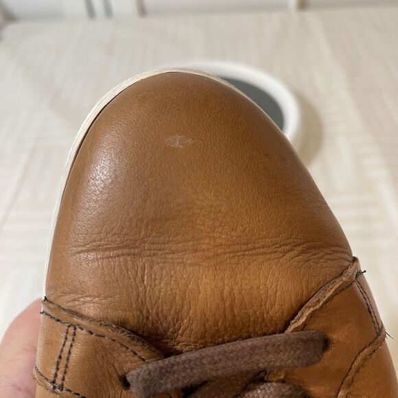 Allen Edmonds Courtside Shoes Men\'s 7 E Brown Leather Low Top Casual Sneakers main image 4